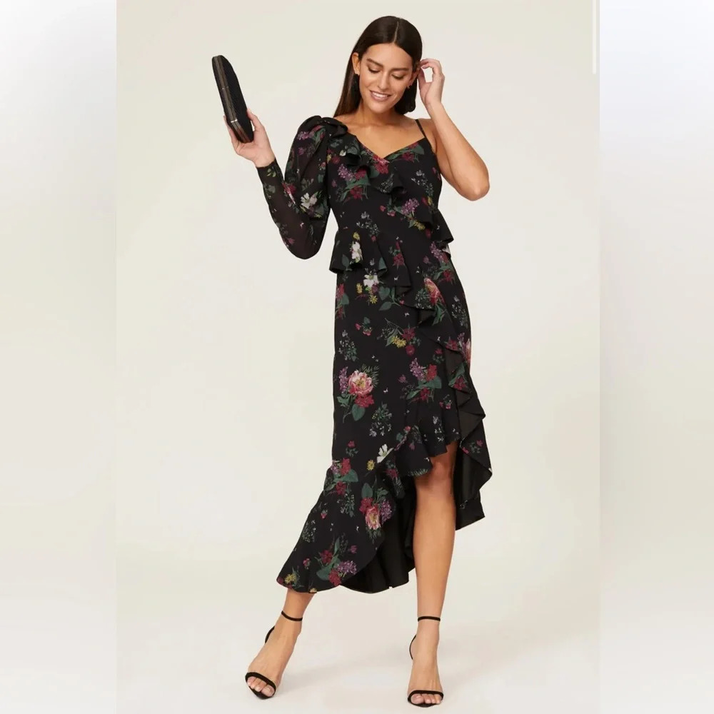 AMUR Pasqualena One Shoulder Dress